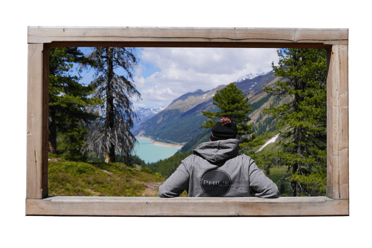Phil mit Tirol-Bilderrahmen